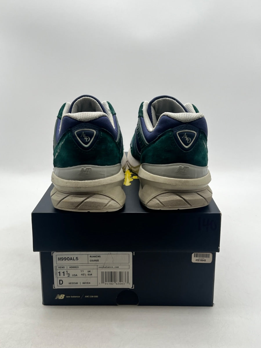 New Balance 990v5 Aime Leon Dore Life in the Balance 11.5 (Moderately Worn Pre-Owned)New BalanceGreen/Blue - Image 3