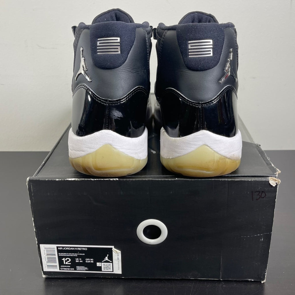 Jordan 11 Retro Jubilee 25th Anniversary 12 (Moderately Worn Pre-Owned)JordanBlack/Multi-Color-White-Multi-Color - Image 4