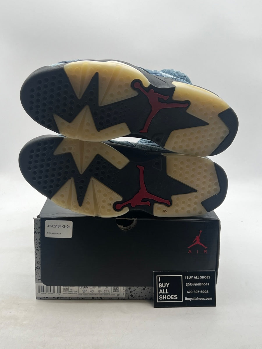 Jordan 6 Retro Washed Denim 9.5 (Lightly Worn Pre-Owned) - Image 6
