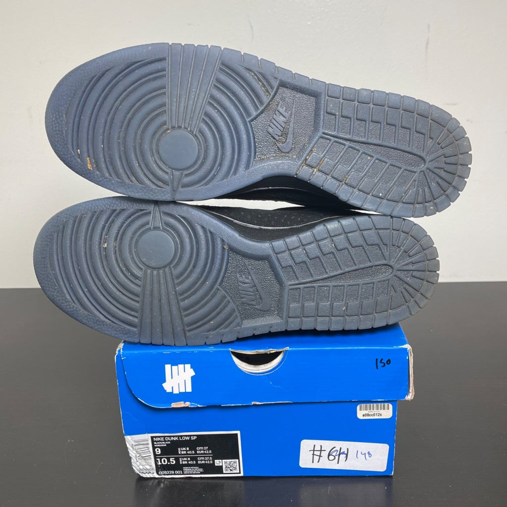 Nike Dunk Low SP Undefeated 5 On It Black 9 (Moderately Worn Pre-Owned)NikeBlack/Black - Image 5