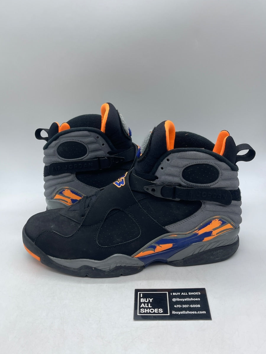 Jordan 8 Retro Phoenix Suns 12 (Heavily Worn Pre-Owned) - Image 1