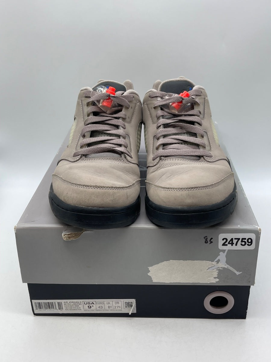 Jordan 5 Retro Low PSG (2022) 9.5 (Moderately Worn Pre-Owned)JordanPumice/Game Royal-Black-Plum Eclipse - Image 2