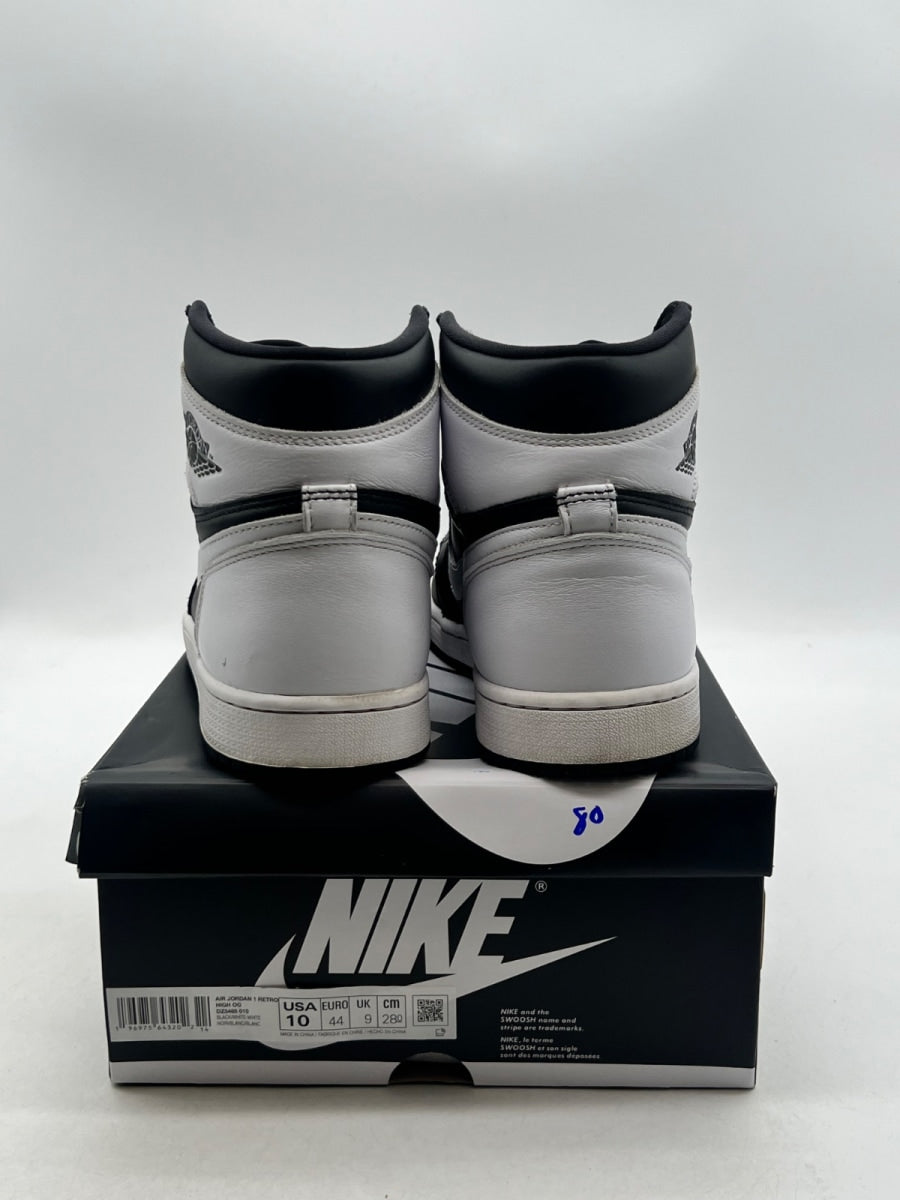 Jordan 1 Retro High OG Black White 10 (Lightly Worn Pre-Owned)JordanBlack/White/White - Image 3