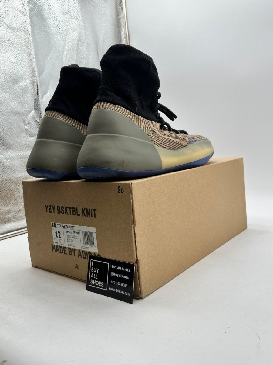 adidas Yeezy BSKTBL Knit Slate Azure 12 (Moderately Worn Pre-Owned) - Image 5