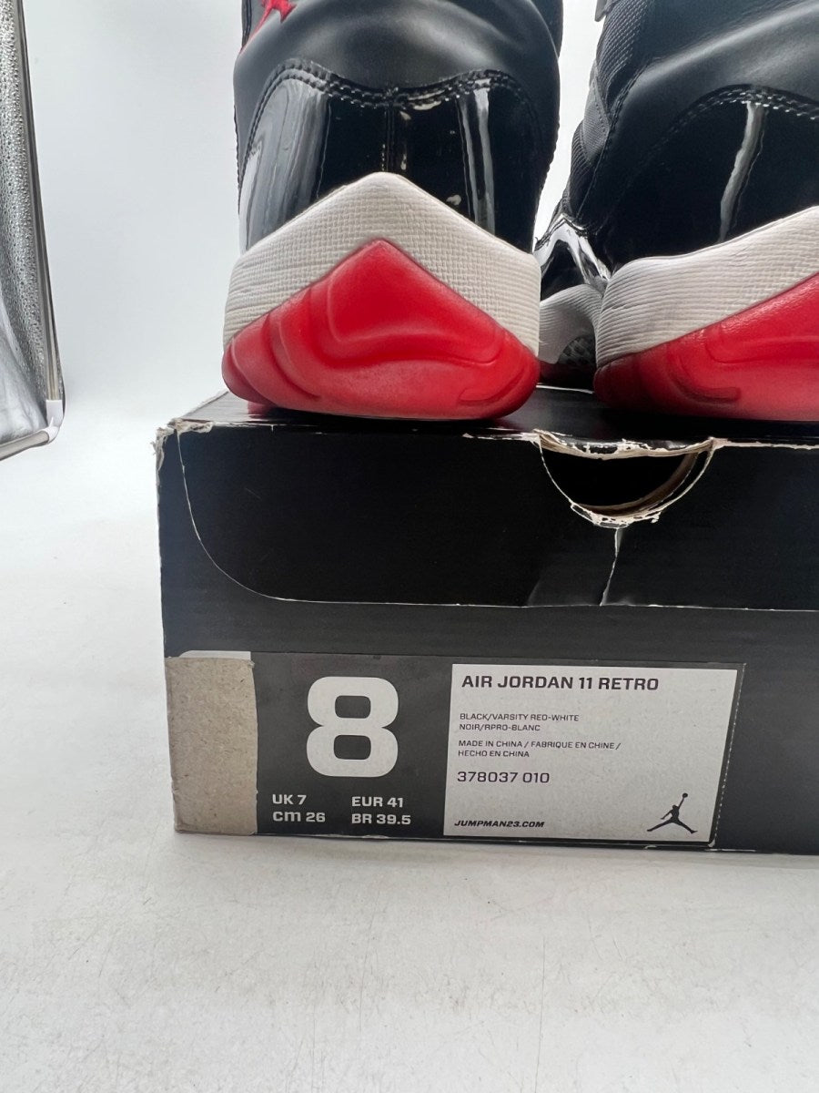 Jordan 11 Retro Playoffs (2012) 8 (Moderately Worn Pre-Owned)JordanBlack/Varsity Red-White - Image 6