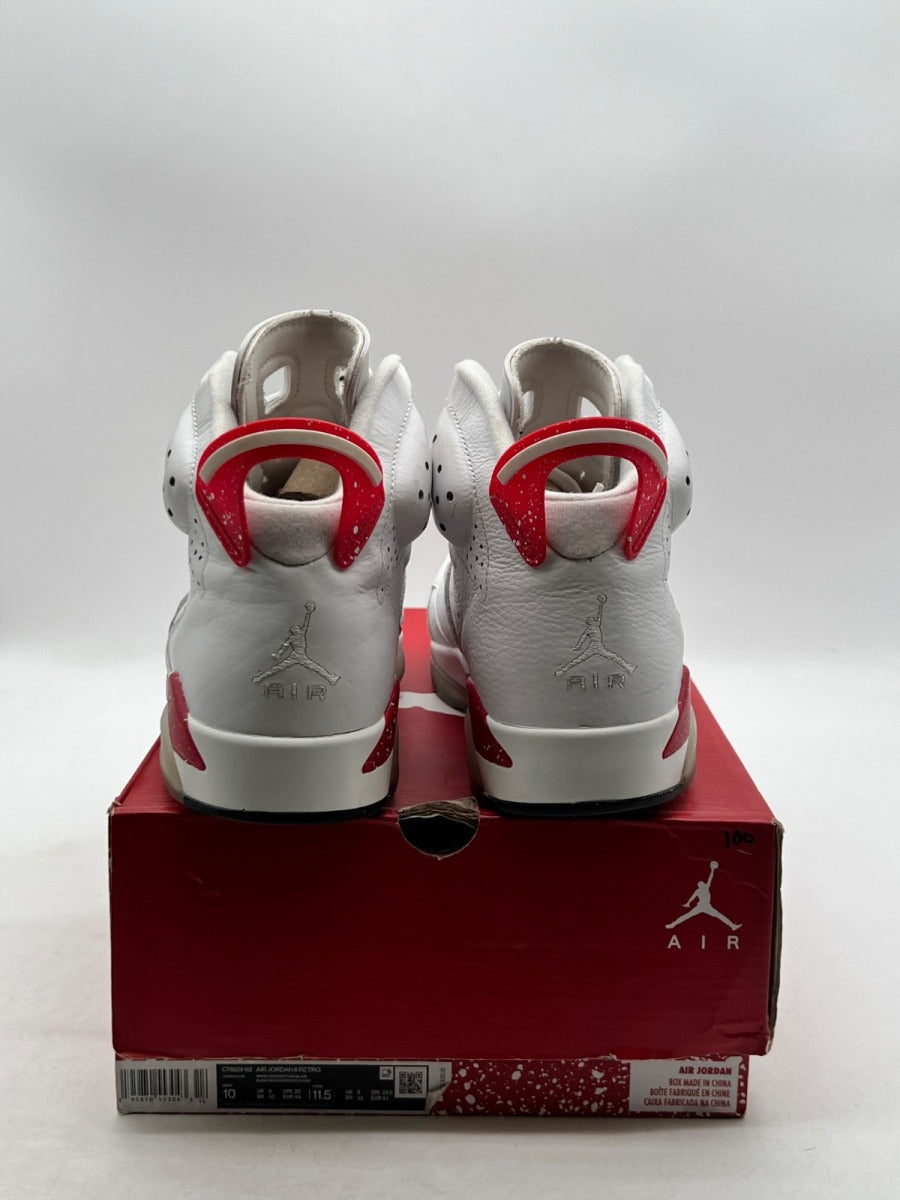 Jordan 6 Retro Red Oreo 10 (Moderately Worn Pre-Owned) - Image 5
