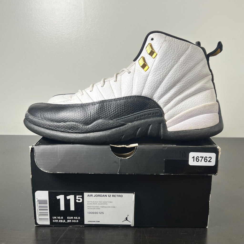 Jordan 12 Retro Taxi (2013) 11.5 (Heavily Worn Pre-Owned)JordanWhite/Black-Taxi - Image 3