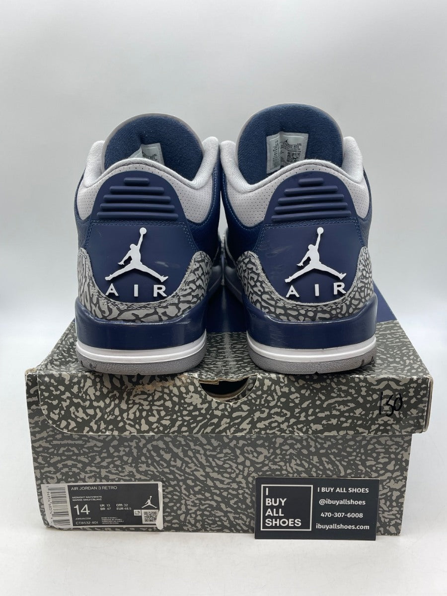 Jordan 3 Retro Georgetown (2021) 14 (Moderately Worn Pre-Owned) - Image 3