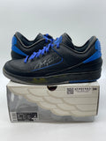 Jordan 2 Retro Low SP Off-White Black Blue 12 (Moderately Worn Pre-Owned)JordanBlack/Blue-Grey - Image 1