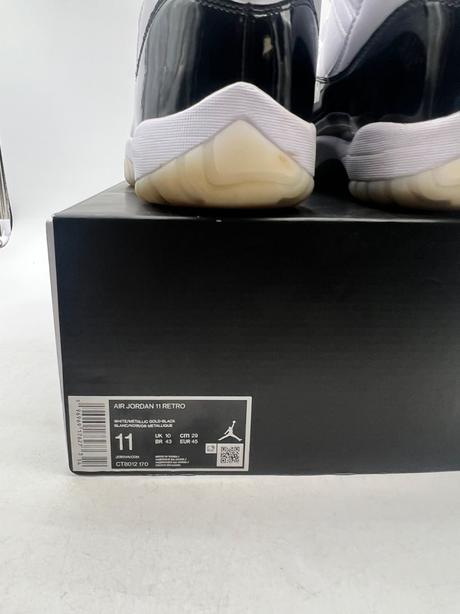 Jordan 11 Retro DMP Gratitude (2023) 11.5 (Lightly Worn Pre-Owned)JordanBlack/White/Metallic Gold - Image 3