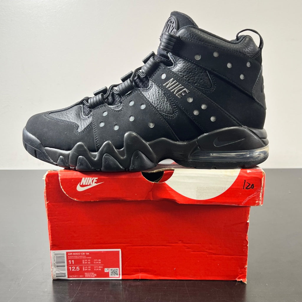 Nike Air Max 2 CB '94 Triple Black 11 (Lightly Worn Pre-Owned)NikeBlack/Black-Black - Image 3