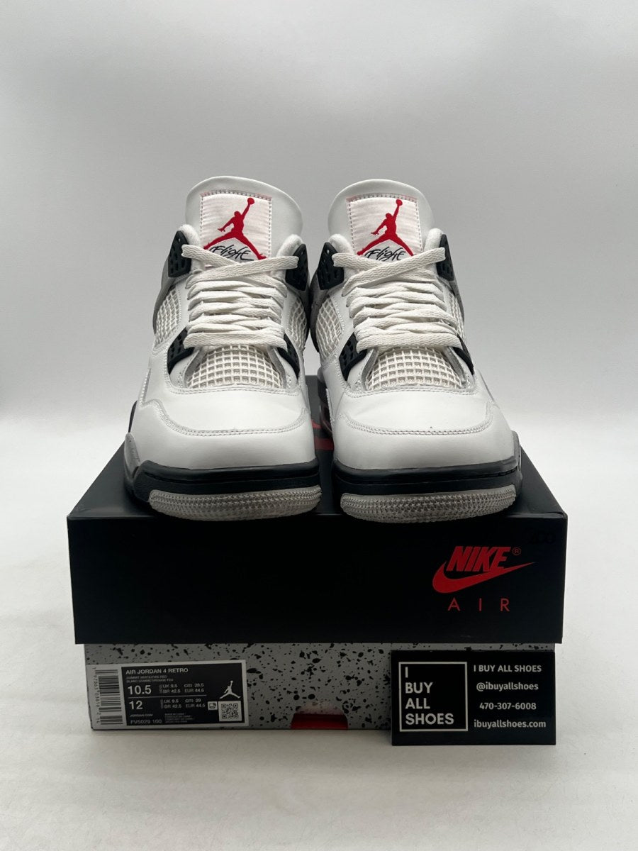 Jordan 4 Retro White Cement (2025) 10.5 (VNDS Pre-Owned) - Image 2