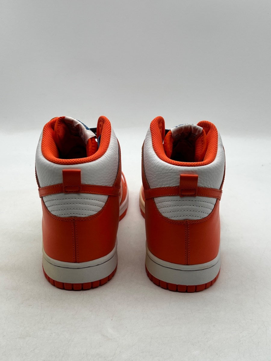 Nike Dunk High White Orange Blaze Varsity Blue 10.5 (Lightly Worn Pre-Owned) - Image 3