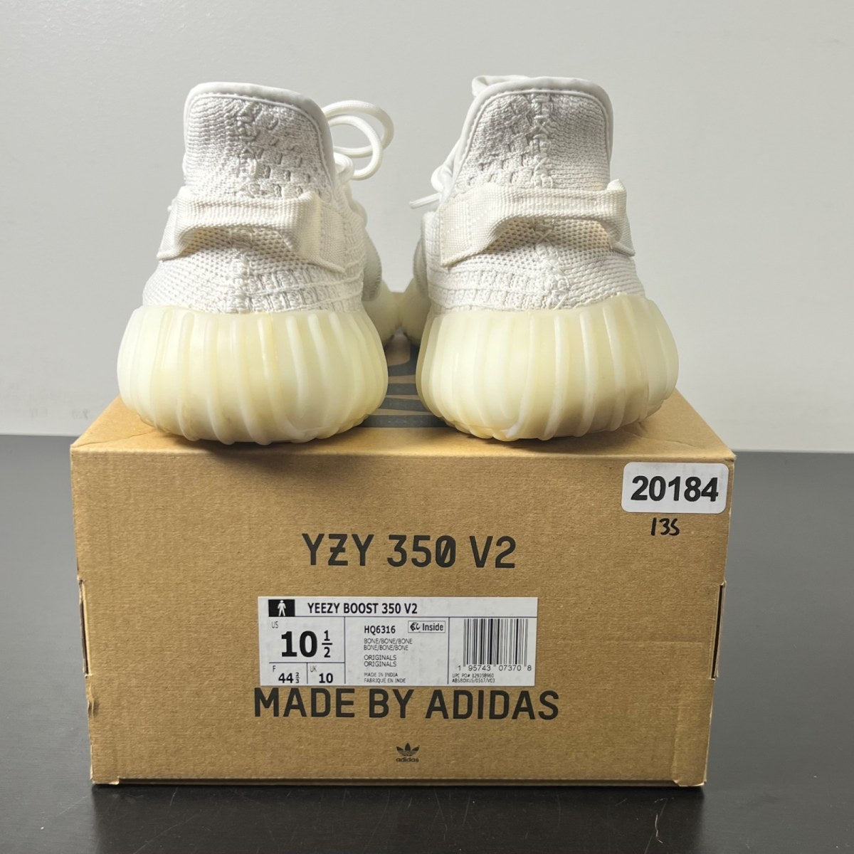 adidas Yeezy Boost 350 V2 Bone 10.5 (Lightly Worn Pre-Owned)adidasBone/Bone/Bone - Image 4