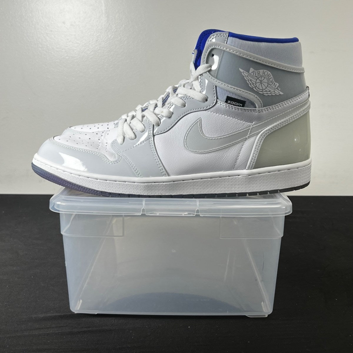 Jordan 1 Retro High Zoom White Racer Blue (Size 13) - Image 3