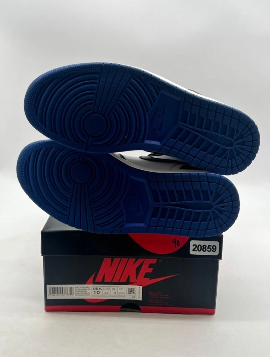 Jordan 1 Retro High Royal Toe 10 (Lightly Worn Pre-Owned)JordanBlack/White-Game Royal-Black - Image 8