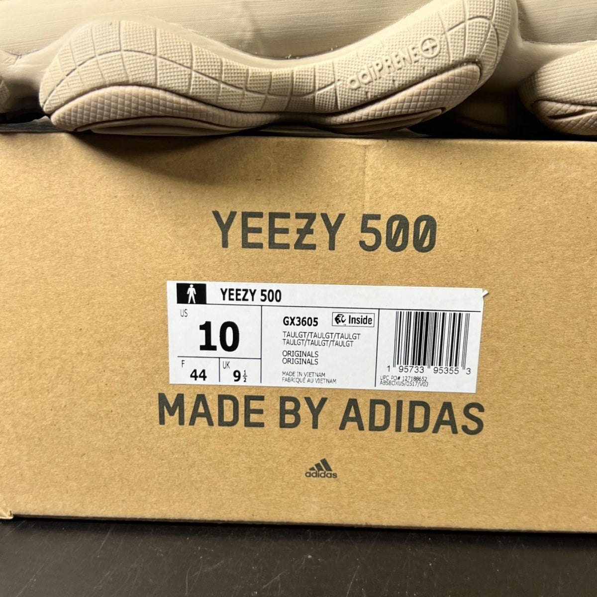 adidas Yeezy 500 Taupe Light 10 (New Pre-Owned)adidasTaupe Light/Taupe Light/Taupe Light - Image 5