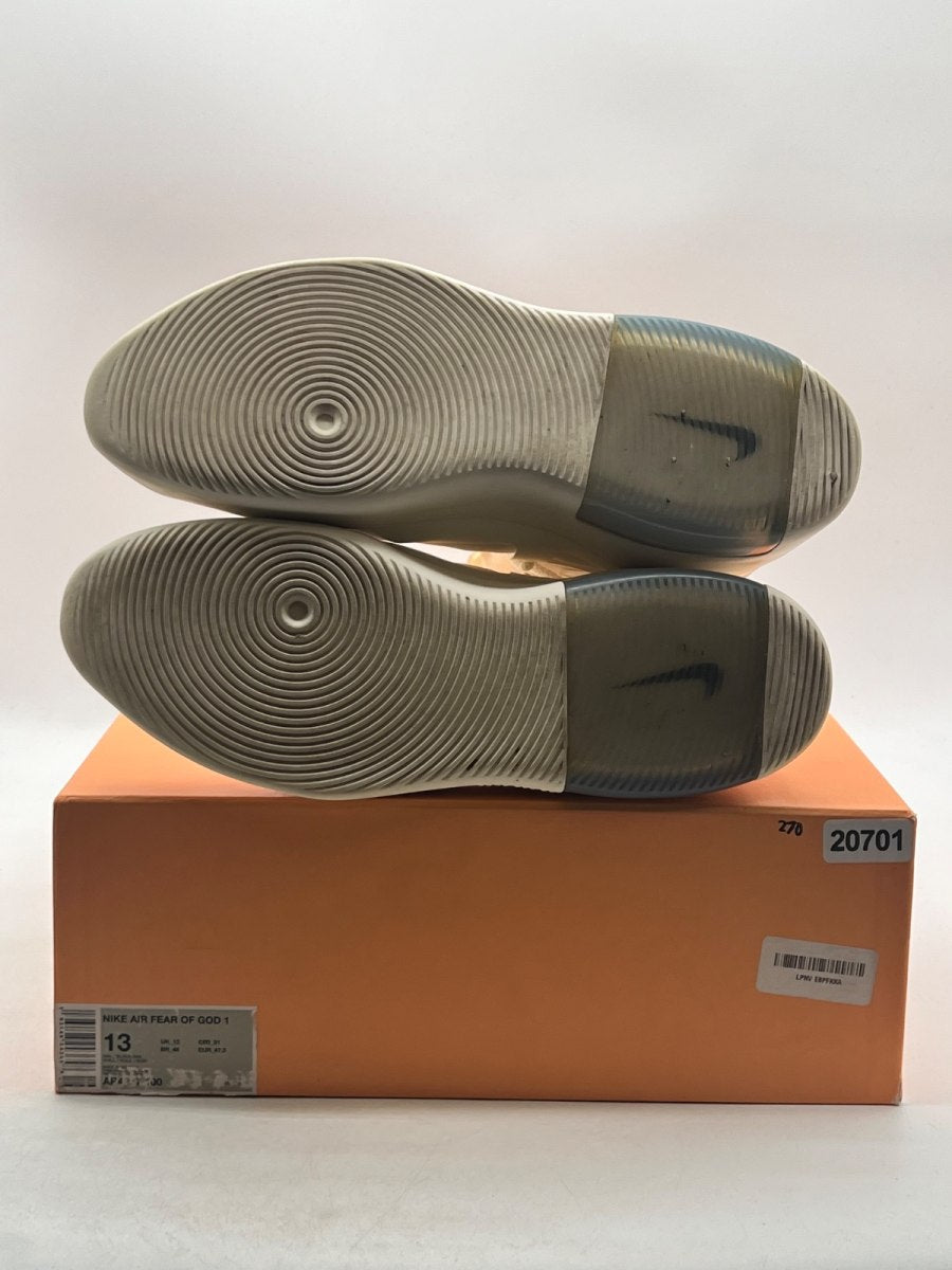 Nike Air Fear Of God 1 Sail Black 13 (Lightly Worn Pre-Owned) - Image 8