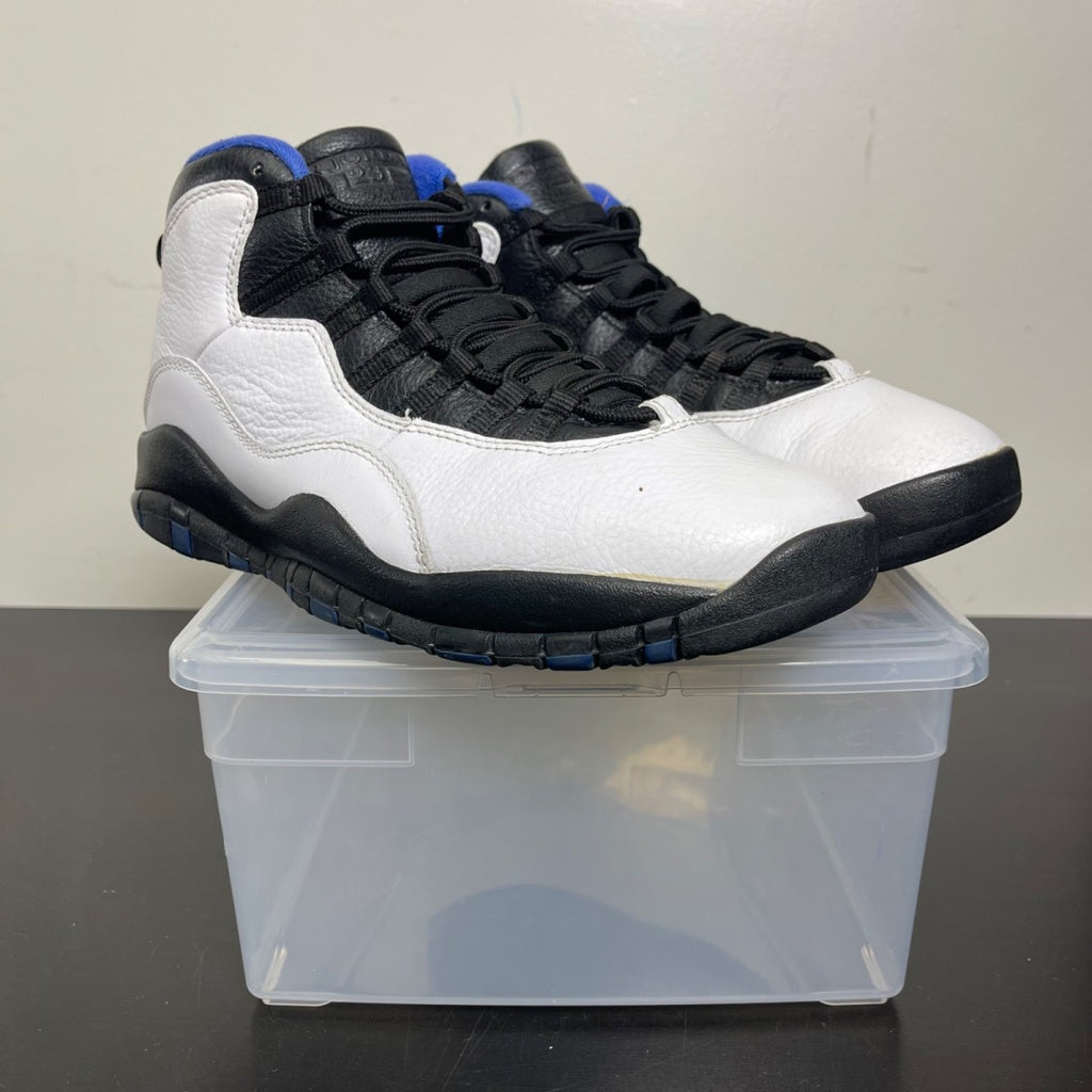 Jordan 10 Retro Orlando 9.5 (Moderately Worn Pre-Owned)JordanWhite/Black-Royal-Metallic Silver - Image 1