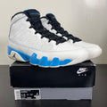 Jordan 9 Retro Powder Blue (2024) 12 (Moderately Worn Pre-Owned)JordanSummit White/Black/Dark Powder Blue - Image 1