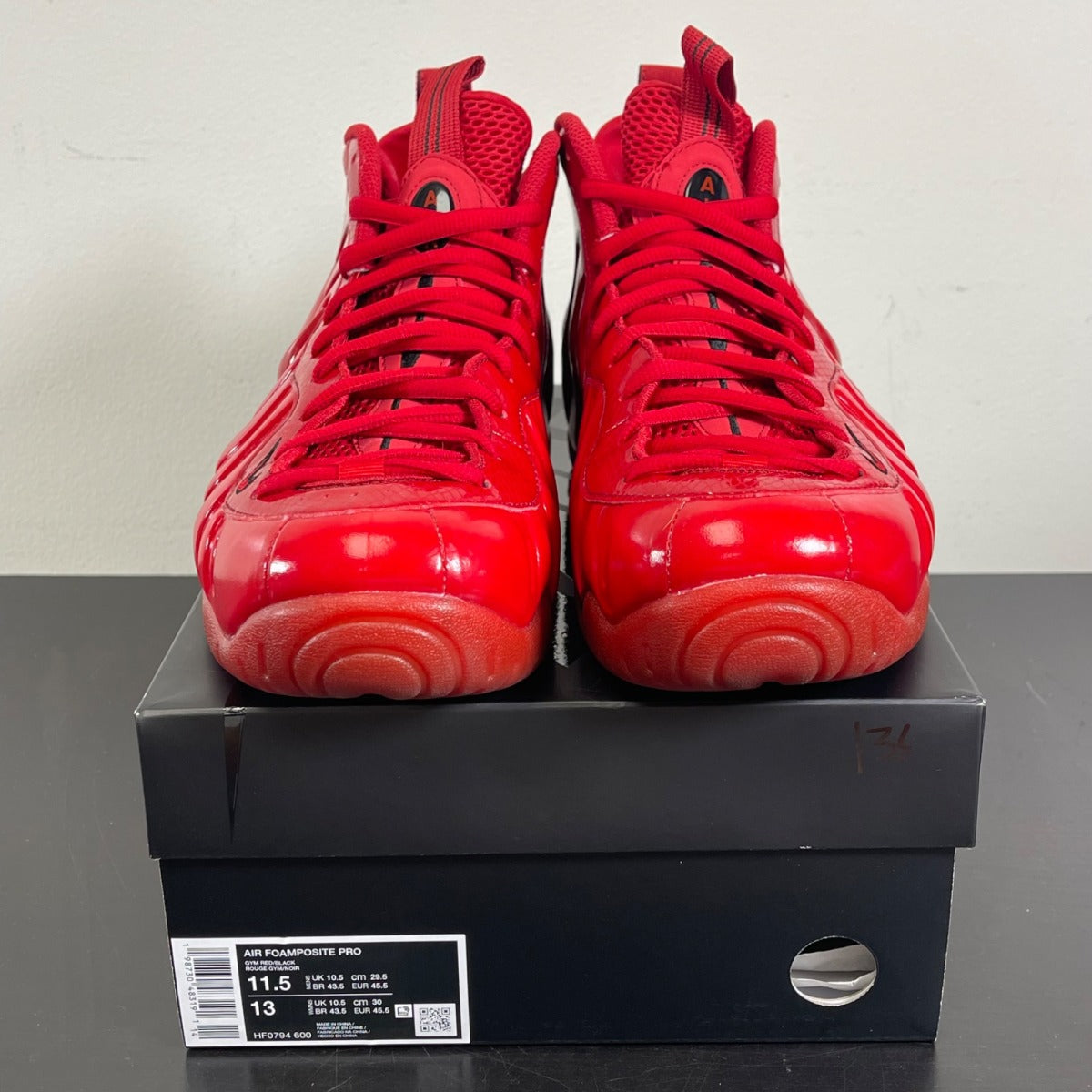 Nike Air Foamposite Pro Red October (2026) 11.5 (Moderately Worn Pre-Owned)NikeGym Red/Black - Image 2