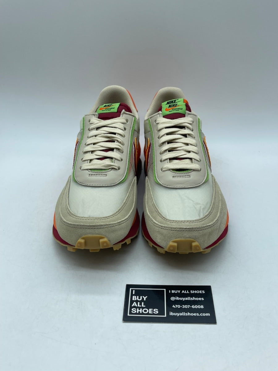 Nike LD Waffle sacai CLOT Kiss of Death Net Orange Blaze 11.5 (Moderately Worn Pre-Owned) - Image 2