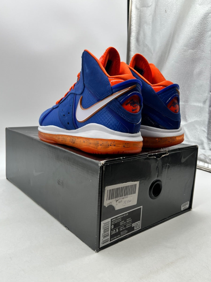 Nike LeBron 8 Hardwood Classic (2021) 9 (Lightly Worn Pre-Owned)NikeVarsity Royal/Orange Blaze-Total Orange-White - Image 6