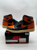 Jordan 1 Retro High Shattered Backboard 3.0 11 (Moderately Worn Pre-Owned)JordanBlack/Pale Vanilla-Starfish - Image 1