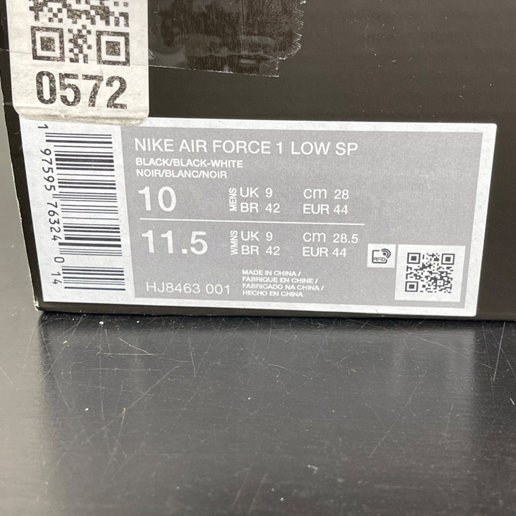 Nike Air Force 1 Low Cactus Plant Flea Market Black (2024) 10 (Moderately Worn Pre-Owned)NikeBlack/Black-White - Image 7