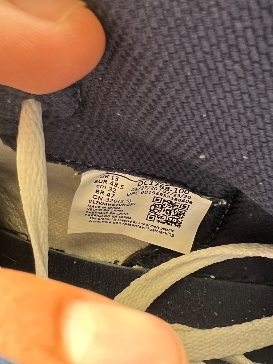 Jordan 1 Retro High CO.JP Midnight Navy (2020) (Size 14) - Image 7