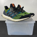 adidas Ultra Boost 5.0 DNA Black Team Solar Green Blue 10 (Moderately Worn Pre-Owned)adidasCore Black/Team Solar Green/Team Solar Orange - Image 1