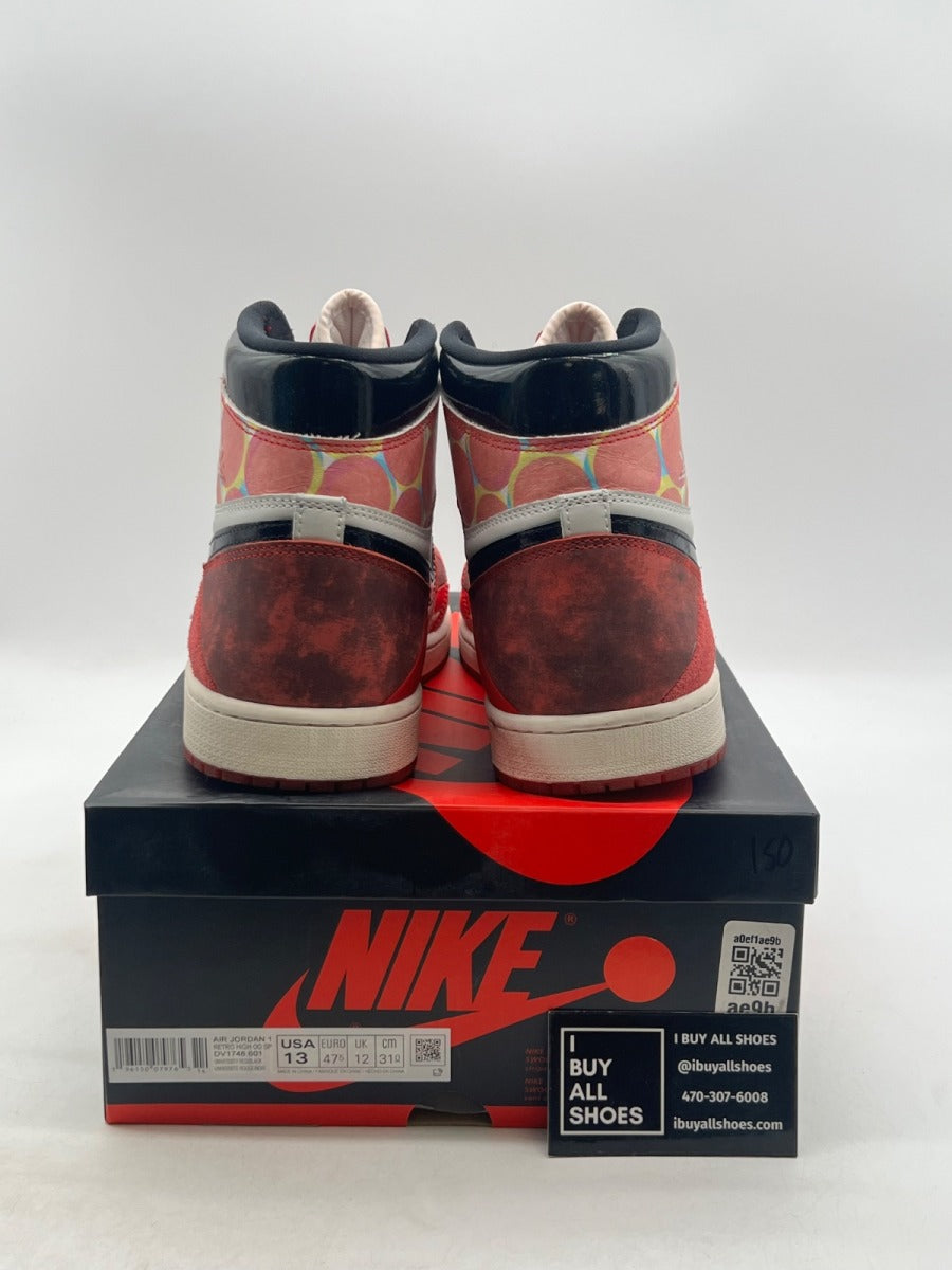Jordan 1 Retro High OG Spider-Man Across the Spider-Verse 13 (Lightly Worn Pre-Owned) - Image 3