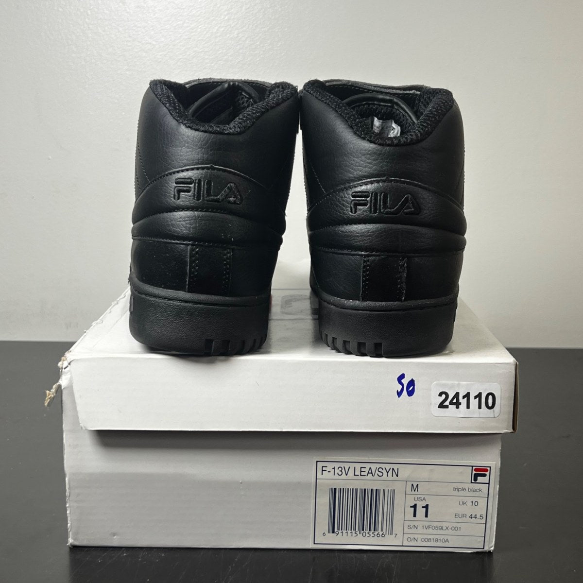Fila F13 Velcro 'Triple Black' 11 (Lightly Worn Pre-Owned)Fila - Image 5