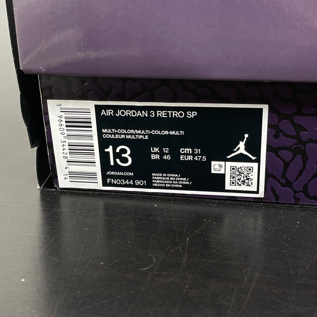 Jordan 3 Retro SP J Balvin Medellín Sunset 13 (Moderately Worn Pre-Owned)JordanMulti-Color/Multi-Color - Image 7