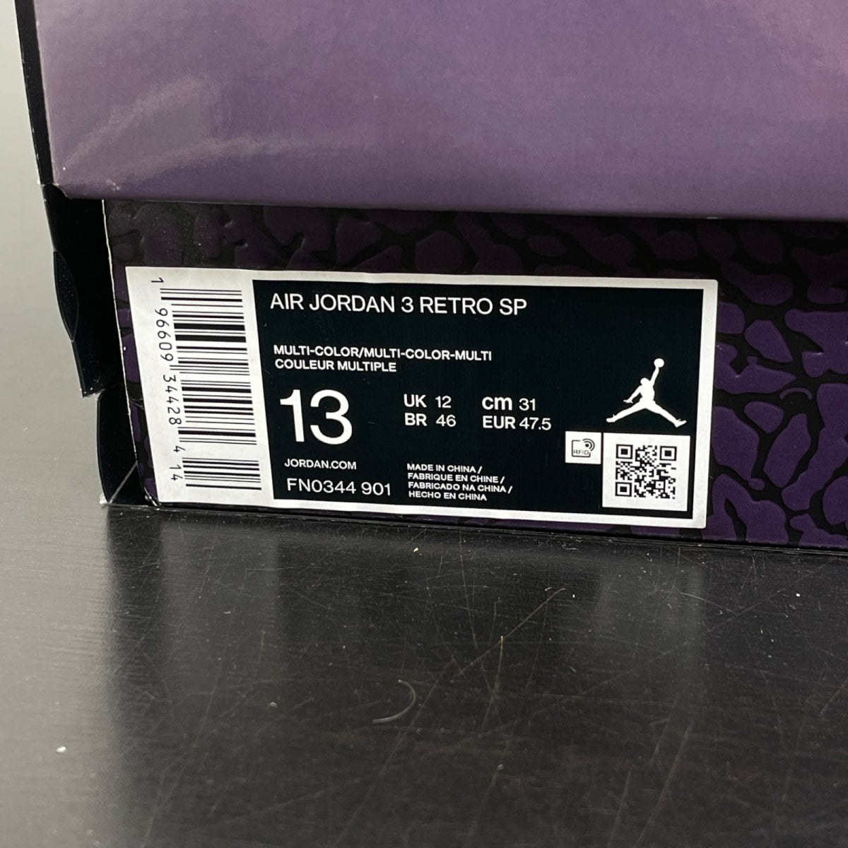 Jordan 3 Retro SP J Balvin Medellín Sunset 13 (Moderately Worn Pre-Owned)JordanMulti-Color/Multi-Color - Image 7