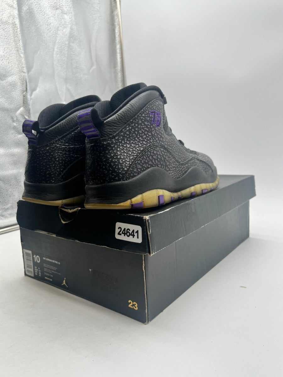 Jordan 10 Retro Paris 10 (Lightly Worn Pre-Owned)JordanBlack/Fierce Purple-Black - Image 5