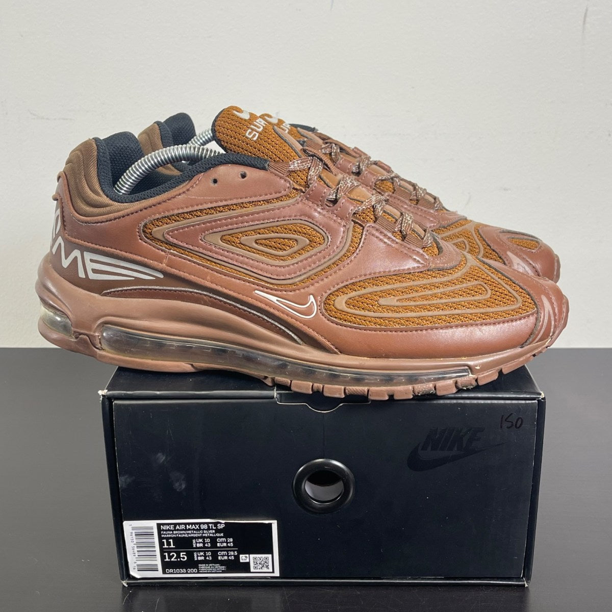 Nike Air Max 98 TL Supreme Brown 11 (Moderately Worn Pre-Owned)NikeBrown/Brown - Image 1