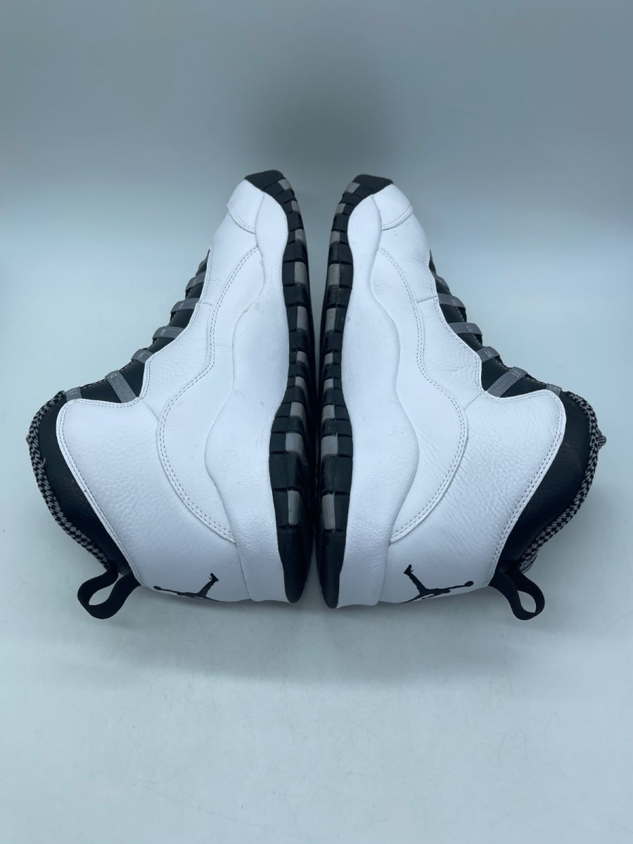 Jordan 10 Retro OG Steel (2025) 14 (Moderately Worn Pre-Owned)JordanWhite/Black-Light Steel Grey - Image 6