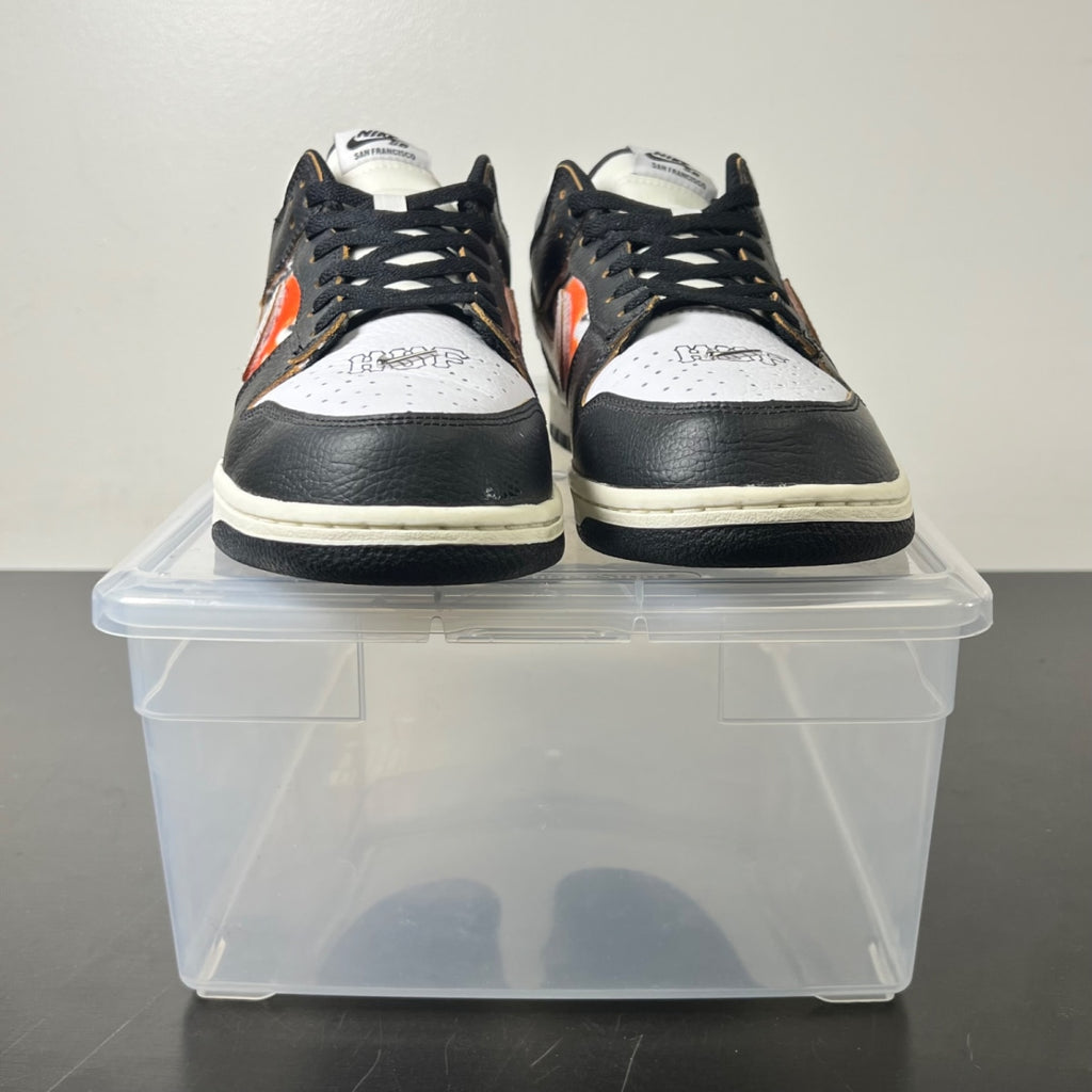 Nike SB Dunk Low HUF San Francisco 10.5 (Lightly Worn Pre-Owned)NikeBlack/White-Orange - Image 2