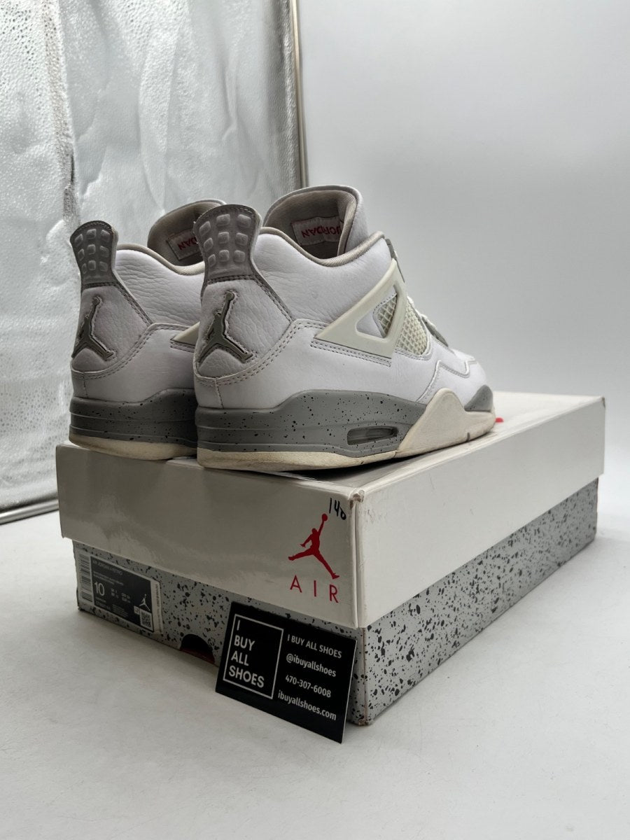Jordan 4 Retro White Oreo (2021) 10 (Moderately Worn Pre-Owned) - Image 5