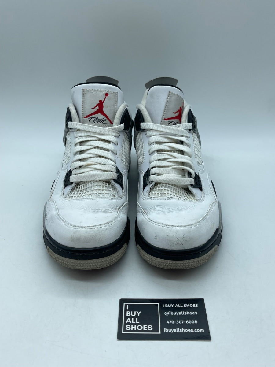Jordan 4 Retro White Cement (2016) 12 (Moderately Worn Pre-Owned) - Image 2