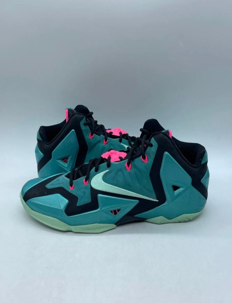 Nike LeBron 11 South Beach 12 (Lightly Worn Pre-Owned)NikeTurquoise/Black-Mint - Image 1