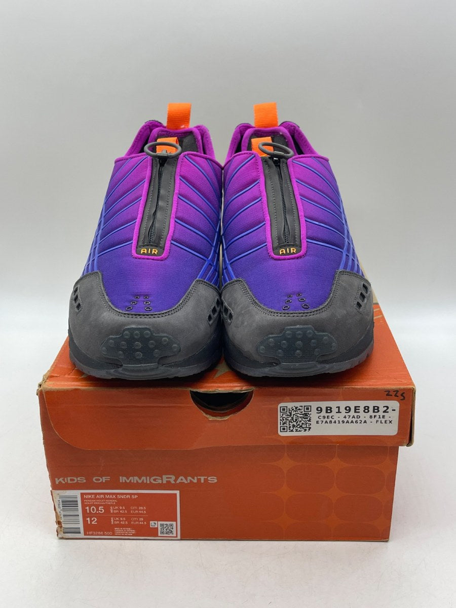 Nike Air Max Sunder SP Kids of Immigrants Sun Down 10.5 (Moderately Worn Pre-Owned)NikePersian Violet/Sundial - Image 2