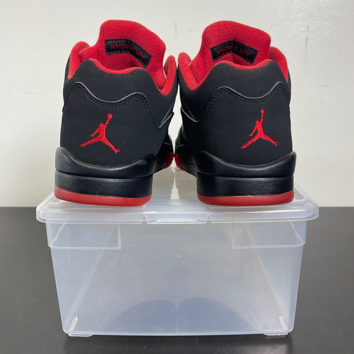 Jordan 5 Retro Low Alternate 90 10.5 (Moderately Worn Pre-Owned)JordanBlack/Gym Red-Metallic Hematite - Image 4