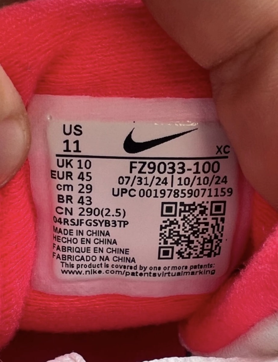 Nike Air Tech Challenge II Racer Pink 11 (Lightly Worn Pre-Owned)NikeWhite/Racer Pink/Light Smoke Grey/Coconut Milk - Image 7