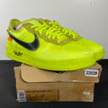 Nike Air Force 1 Low Off-White Volt 11 (Moderately Worn Pre-Owned)NikeVolt/Hyper Jade-Cone-Black - Image 1