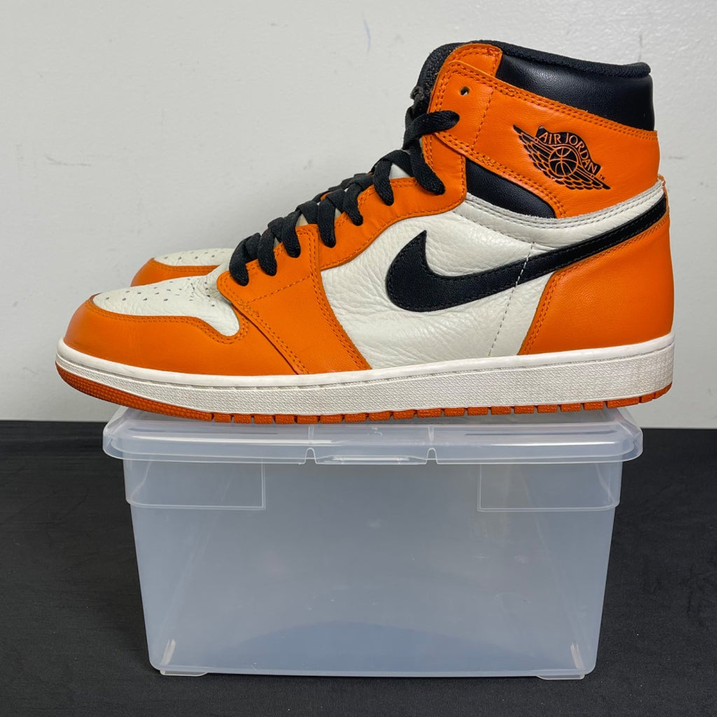 Jordan 1 Retro Reverse Shattered Backboard 12 (Moderately Worn Pre-Owned)JordanSail/Starfish-Black - Image 3