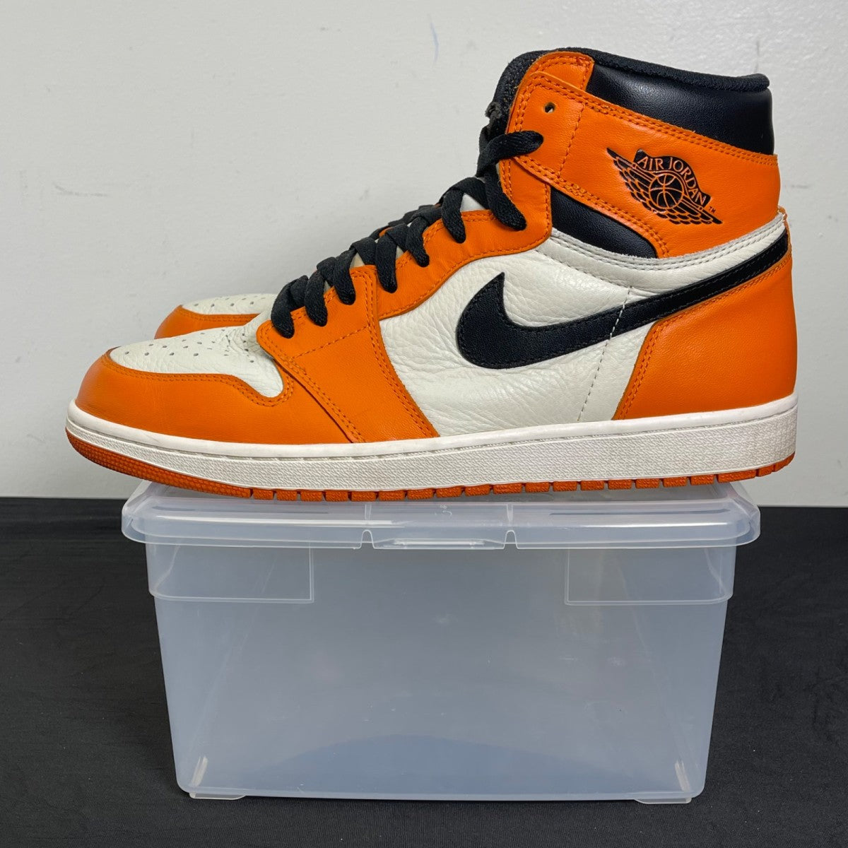 Jordan 1 Retro Reverse Shattered Backboard 12 (Moderately Worn Pre-Owned)JordanSail/Starfish-Black - Image 3
