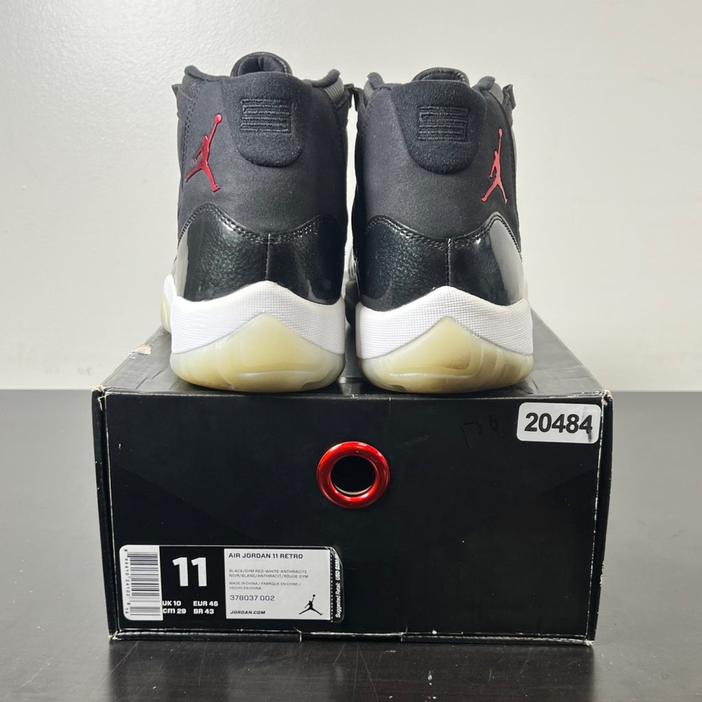 Jordan 11 Retro 72-10 11 (Lightly Worn Pre-Owned)JordanBlack/Gym Red-White-Anthracite - Image 4