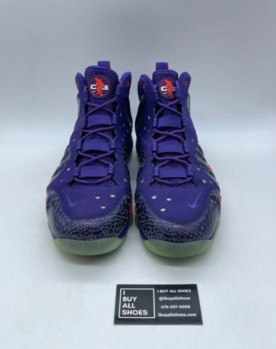 Nike Barkley Posite Max Suns 11.5 (Lightly Worn Pre-Owned)NikeCourt Purple/Team Orange - Image 4